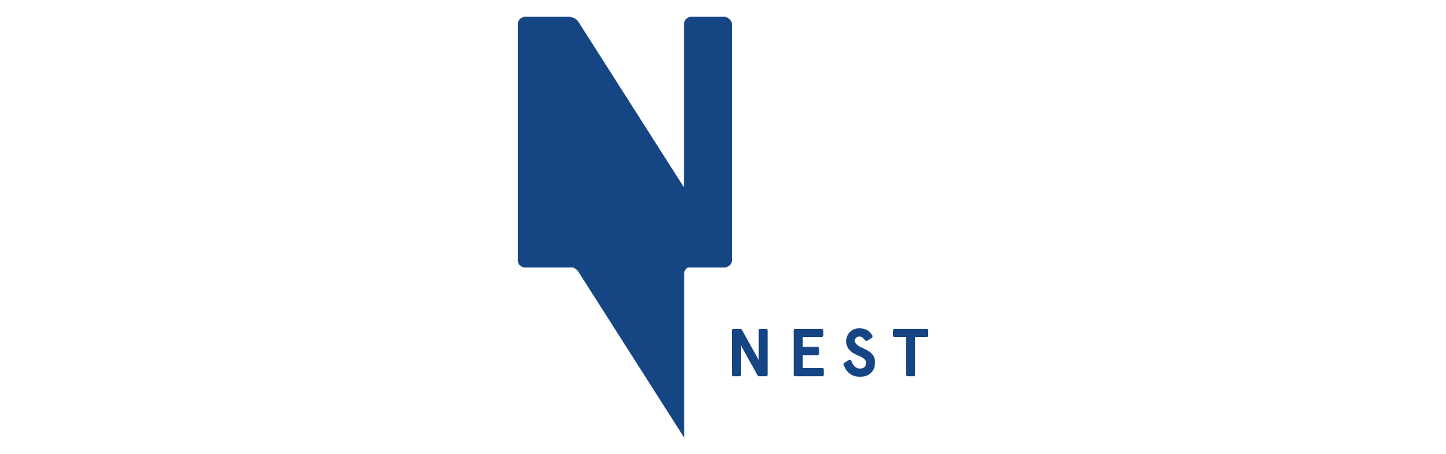 Nest logo in dark blue